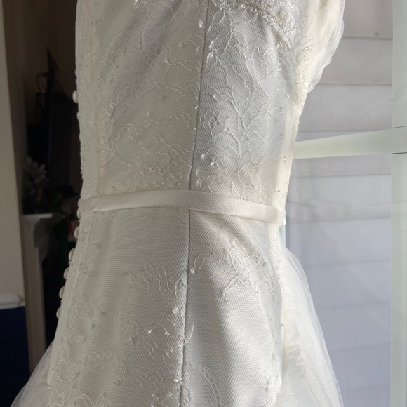 Zac Posen-Truly-Ivory Lace and Tulle Ballgown NWT - Picture 7 of 12